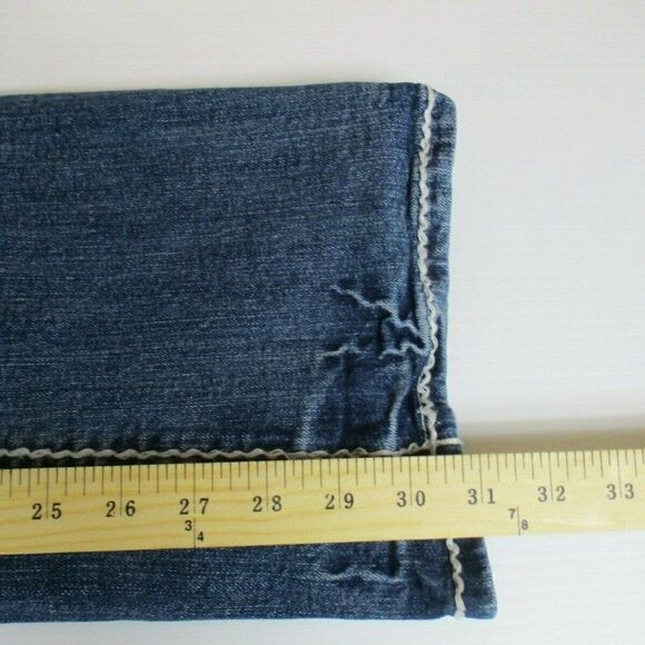 ZCO Jeans Premium Boot Thick Stitched Distressed Flap Pocket Women's Size 11 - Picture 11 of 12